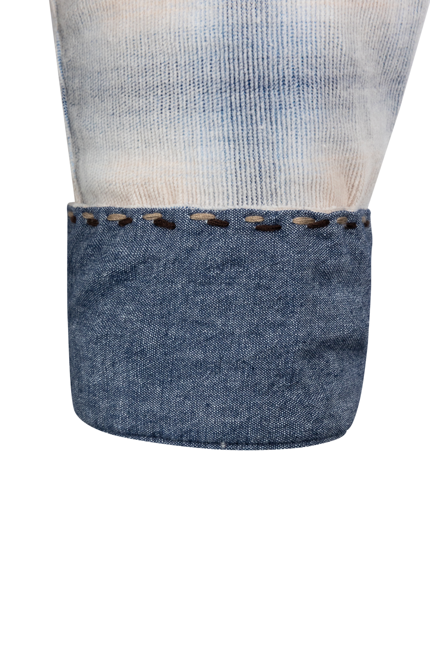 TTrue Grit Button-Front Shirt - Blue Plaid