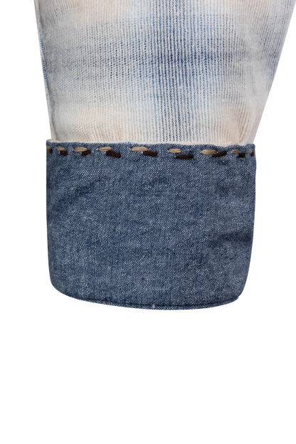 TTrue Grit Button-Front Shirt - Blue Plaid