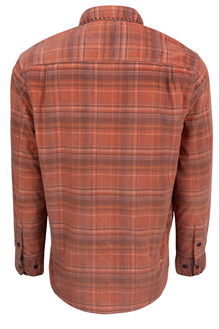 True Grit Button-Front Shirt - Rust