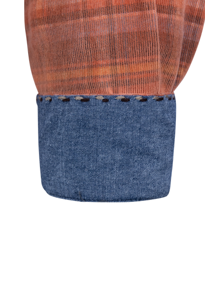 True Grit Button-Front Shirt - Rust