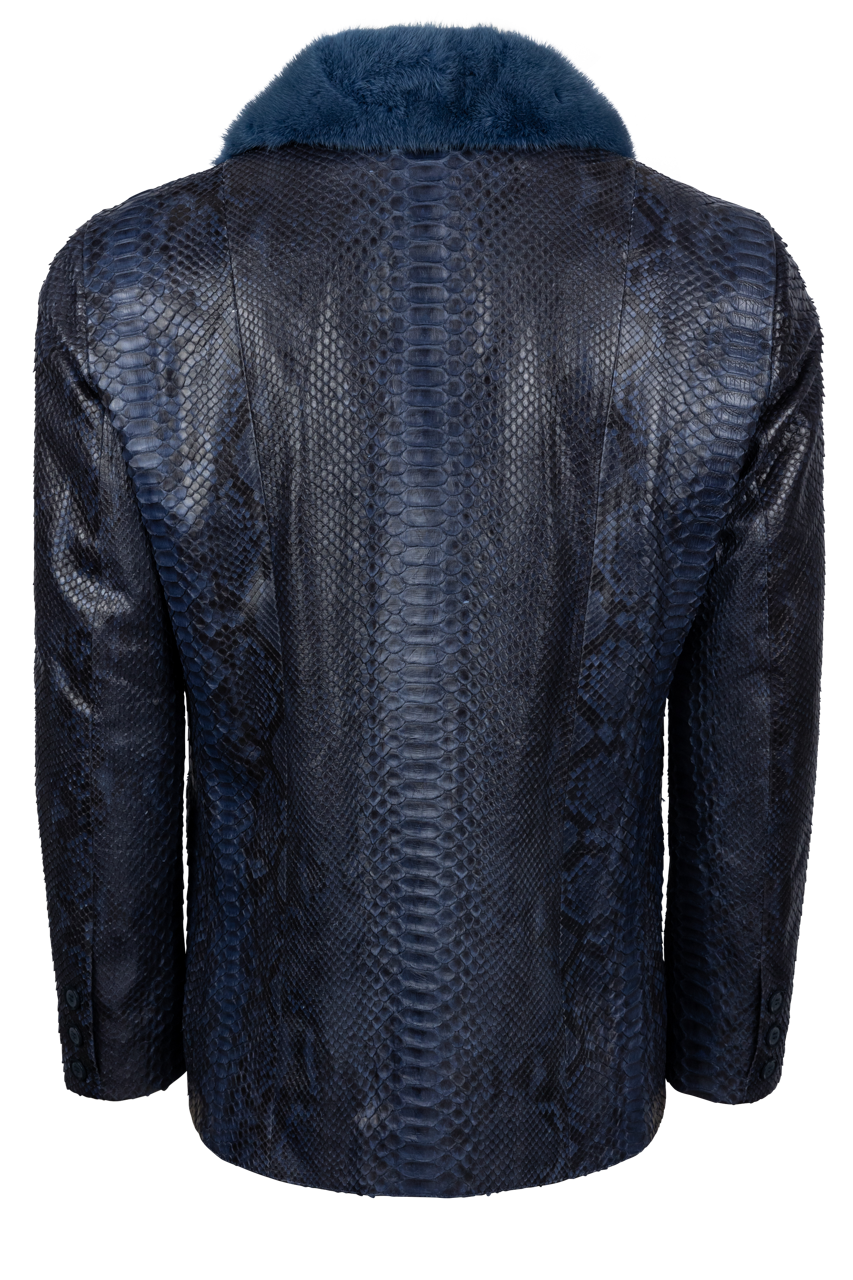 Pinto Ranch Blue Python Blazer Coat