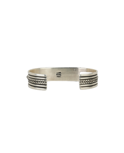 Sterling Silver Kingman Turquoise Cuff by A. Jake