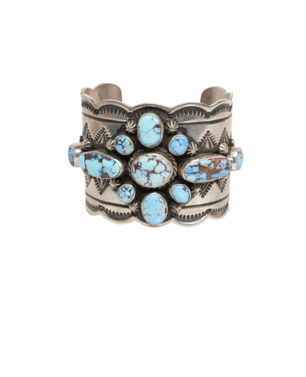 Chunky Golden Hills Turquoise Bracelet