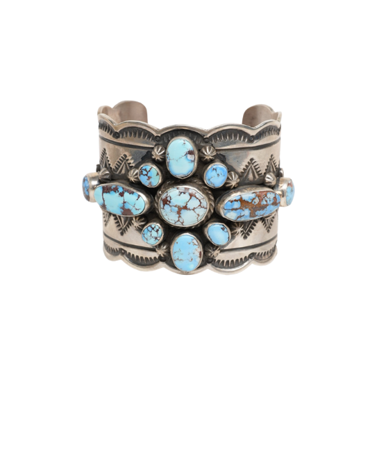 Chunky Golden Hills Turquoise Bracelet