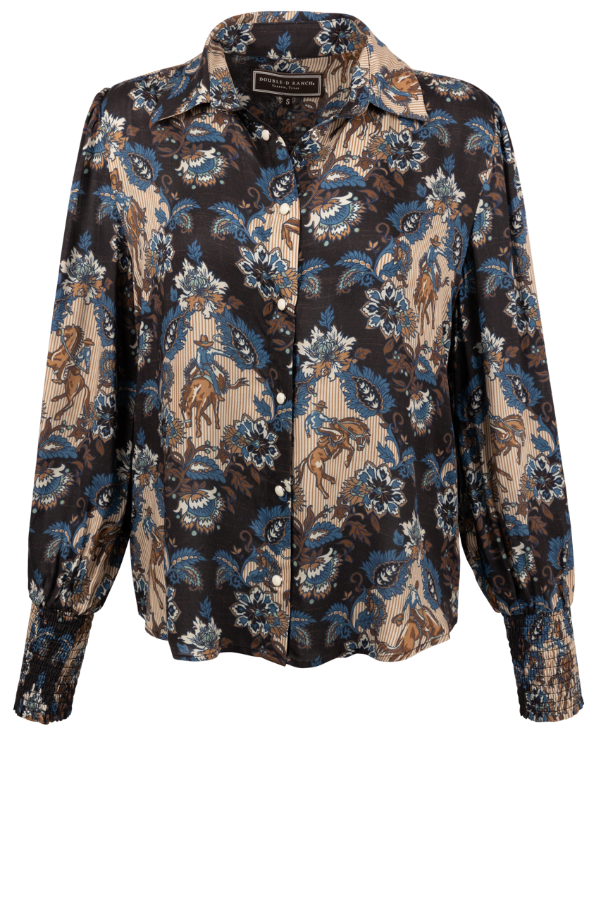 Double D Ranch DeWitt's Damask Top
