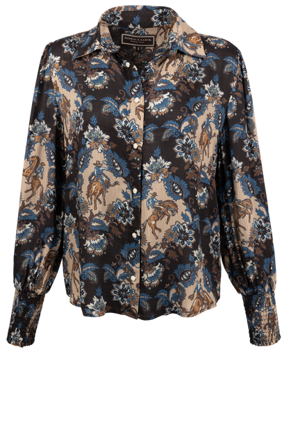 Double D Ranch DeWitt's Damask Top
