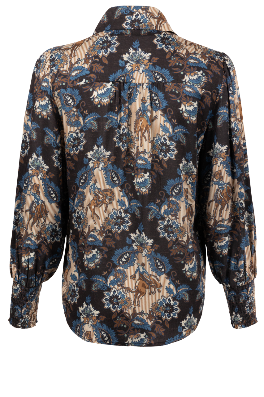 Double D Ranch DeWitt's Damask Top