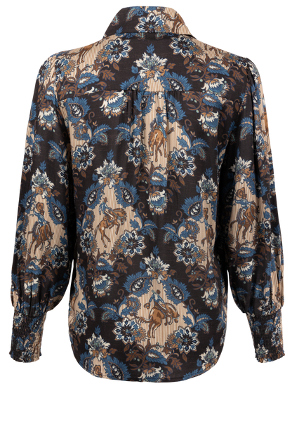 Double D Ranch DeWitt's Damask Top