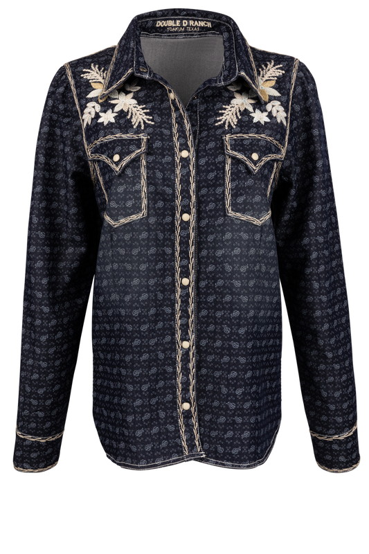 Double D Ranch Sacking Cloth Blouse