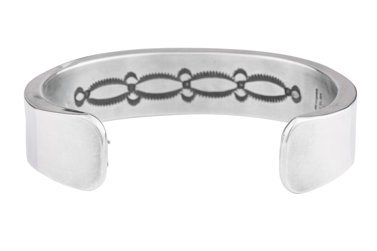 Dual Stamp Sterling Silver Cuff Bracelet