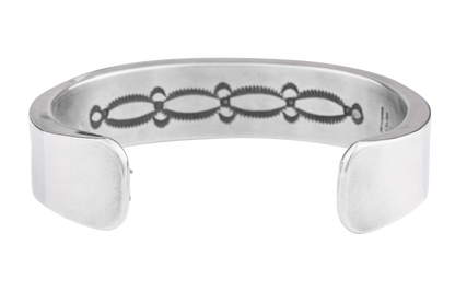 Dual Stamp Sterling Silver Cuff Bracelet
