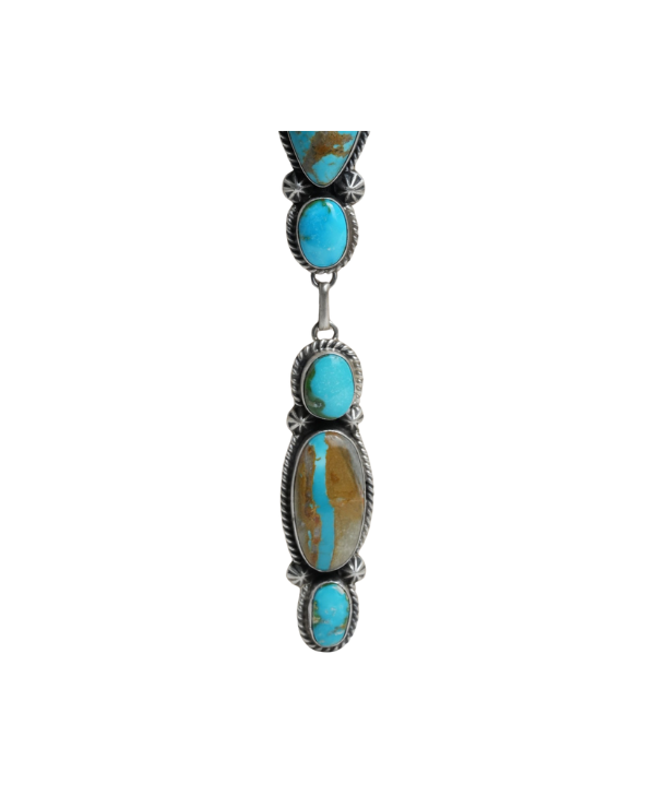 Kingman Turquoise Drop Necklace