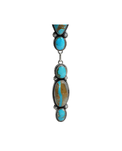 Kingman Turquoise Drop Necklace