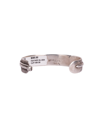 Sterling Silver Feather Cuff Bracelet