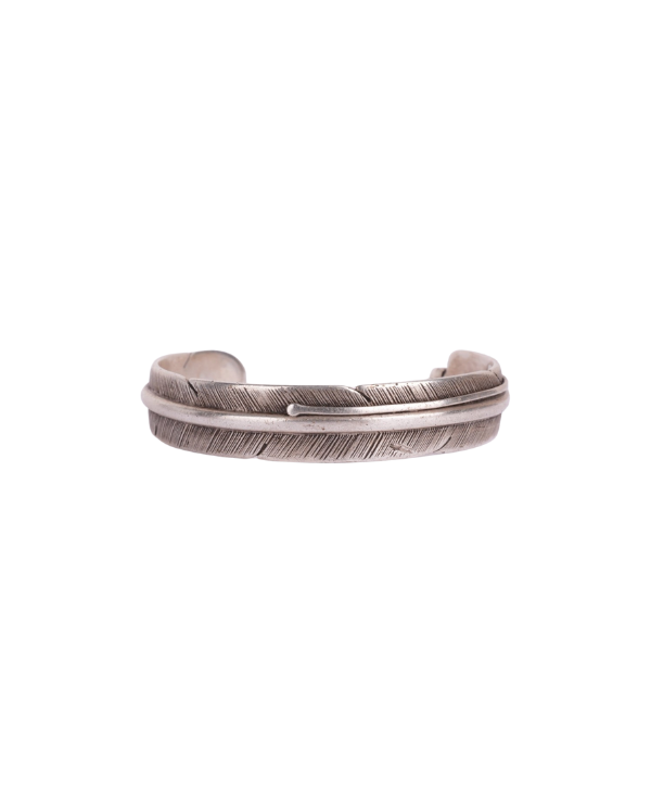 Sterling Silver Feather Cuff Bracelet