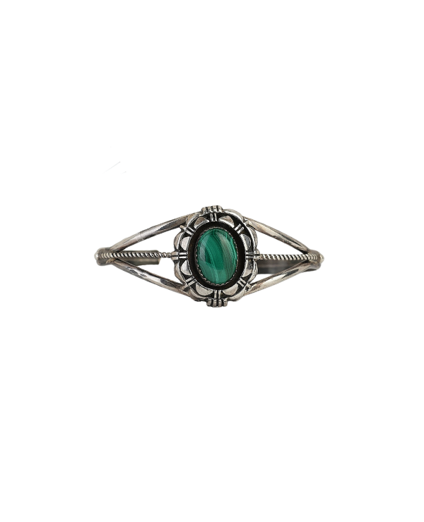 Silver Malachite Cuff