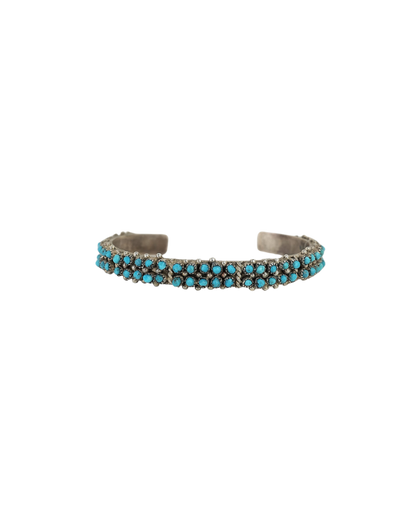 Sterling Sliver Cuff with Sleeping Beauty Turquoise by SB