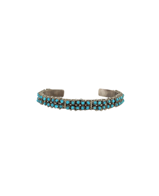 Sterling Sliver Cuff with Sleeping Beauty Turquoise by SB