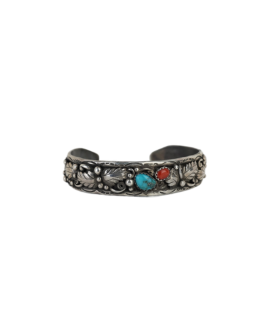 Coral and Turquoise Bracelet