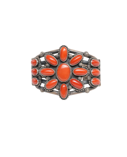 Navajo Chunky Coral Bracelet