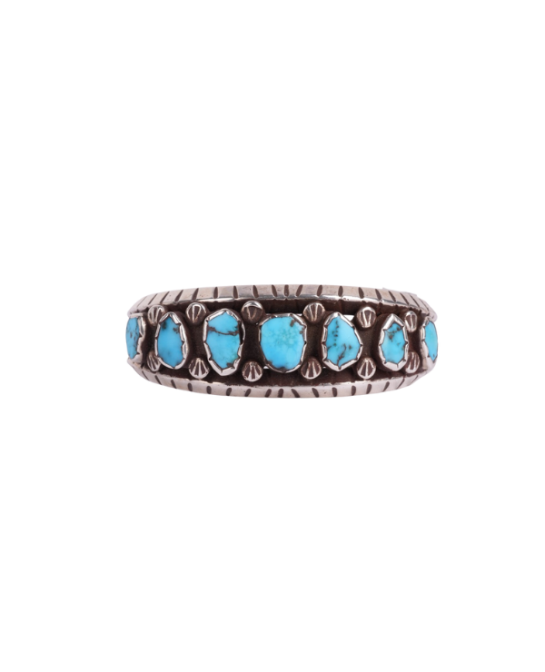 Engraved Stone Cuff Bracelet