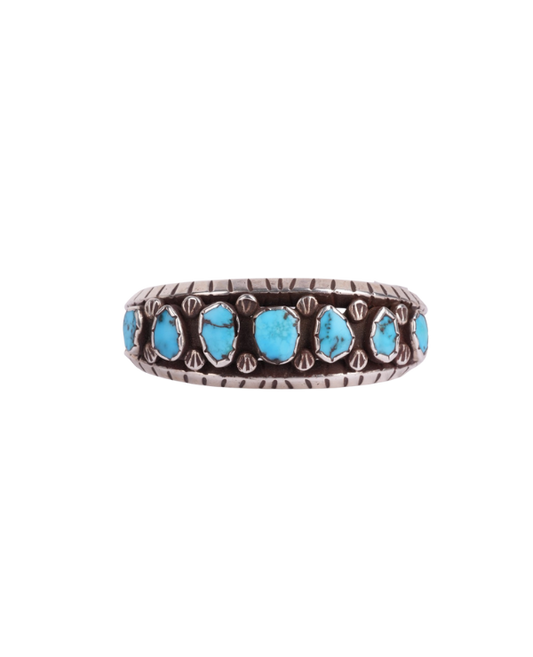 Engraved Stone Cuff Bracelet