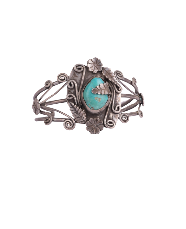 Engraved Turquoise Stone Bracelet