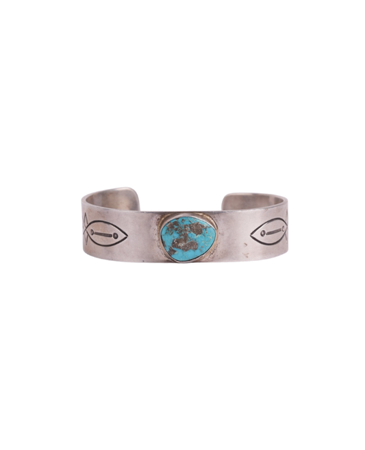 Turquoise Stone Cuff Bracelet