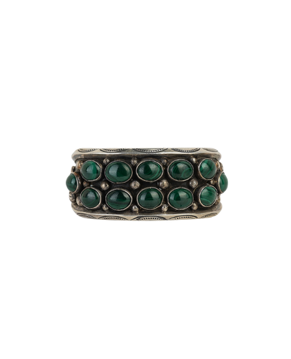 Sterling Silver Malachite Cuff
