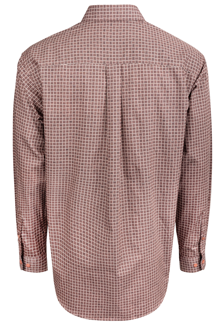 Cinch Button-Front Shirt - Pink