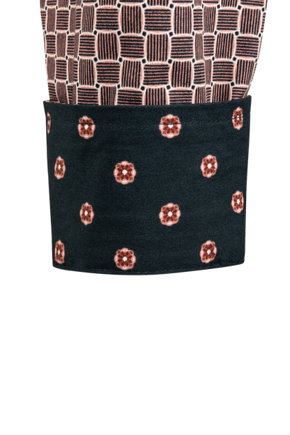 Cinch Button-Front Shirt - Pink