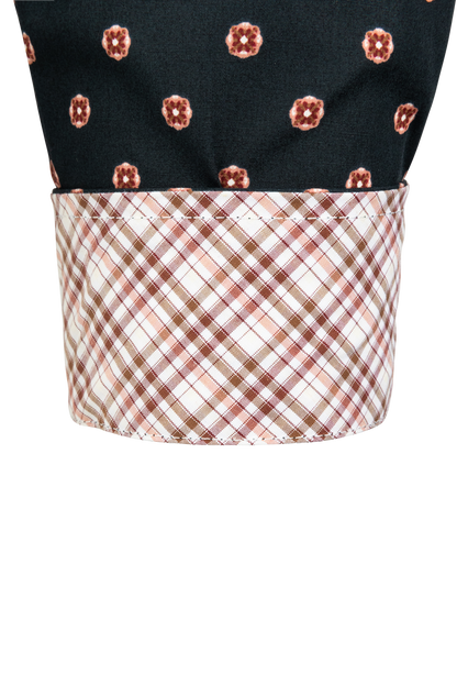 Cinch Foulard Print Button-Front Shirt - Navy