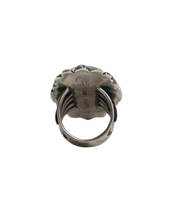 Oval Turquoise and Silver Ring
