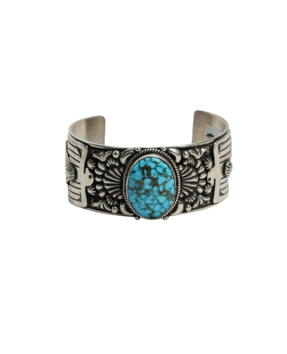 Turquoise and Silver Eagle Bracelet