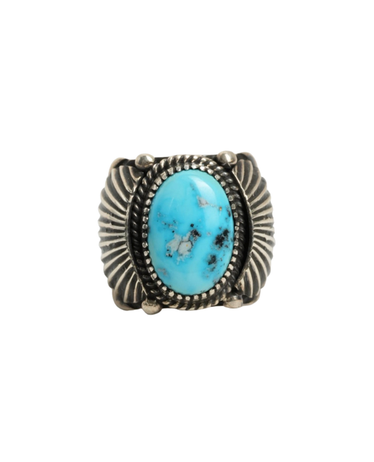 Navajo Turquoise and Silver Ring