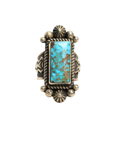 Navajo Turquoise Rectangle Ring