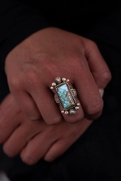 Navajo Turquoise Rectangle Ring