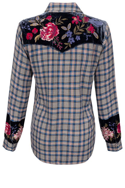 Johnny Was Puff Sleeve Western Shirt