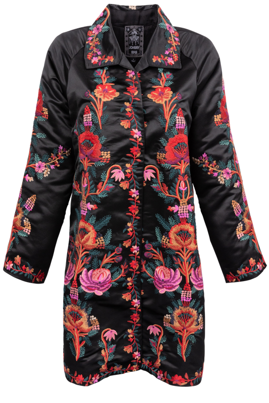 Johnny Was Ajowan Embroidered Coat