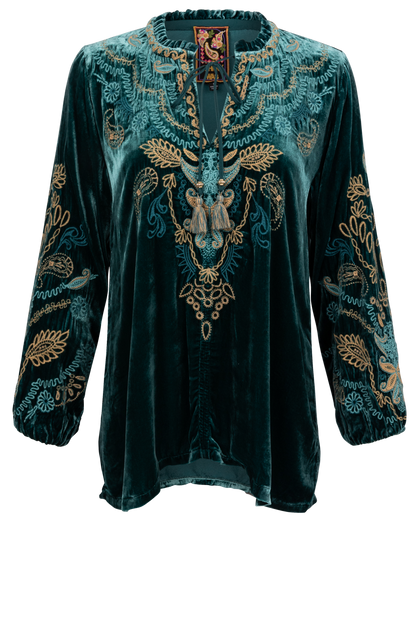 Johnny Was Velvet Field Blouse