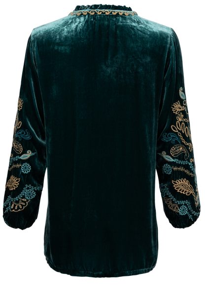 Johnny Was Velvet Field Blouse