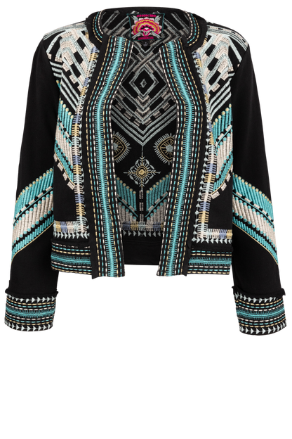 Johnny Was Mixed Media Jacket