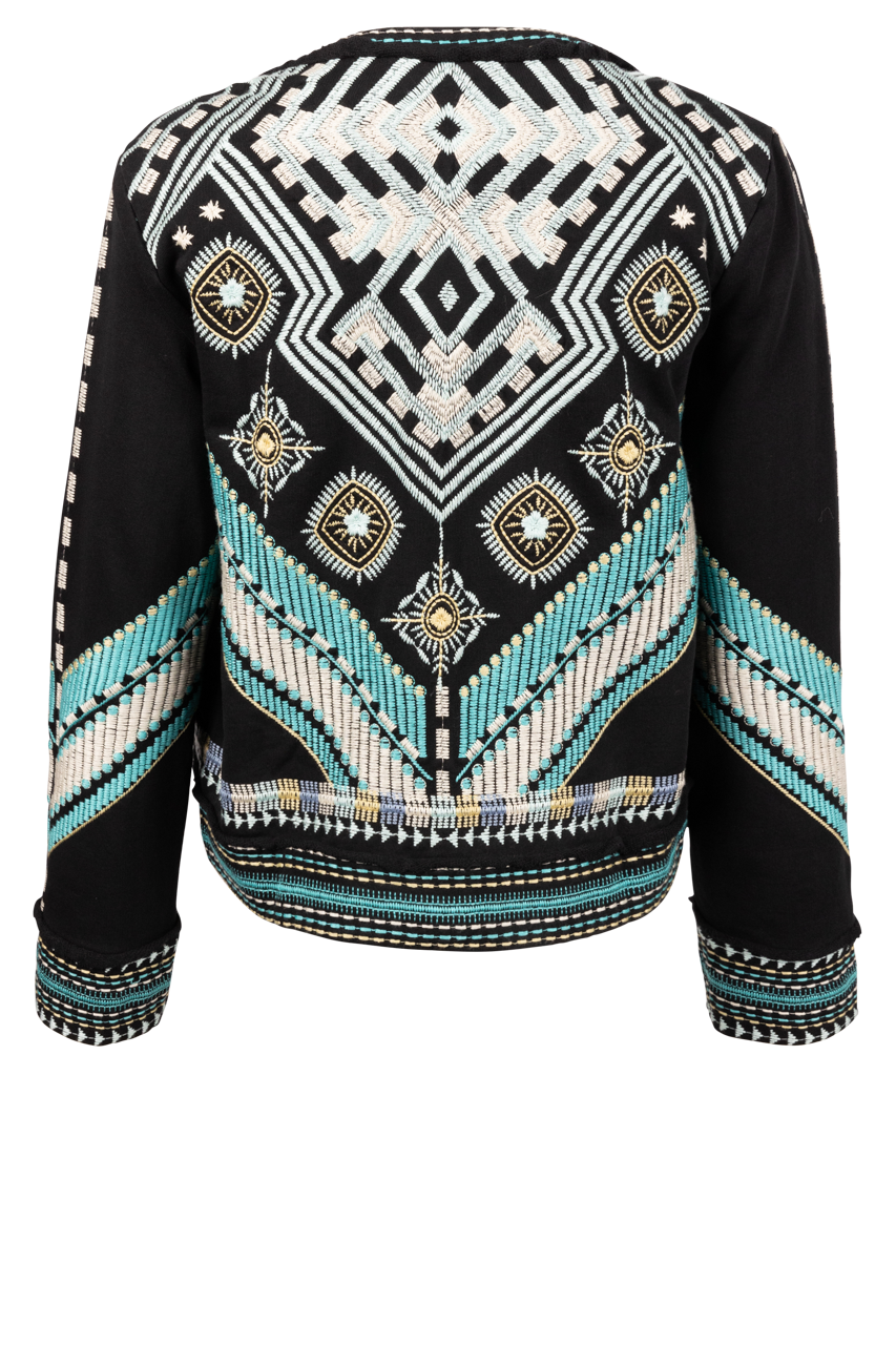 Johnny Was Mixed Media Jacket