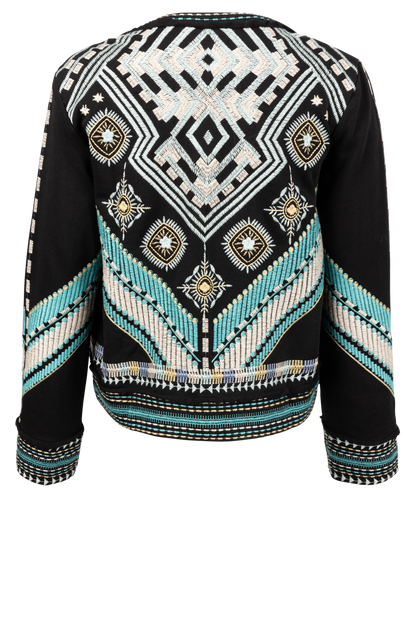 Johnny Was Mixed Media Jacket