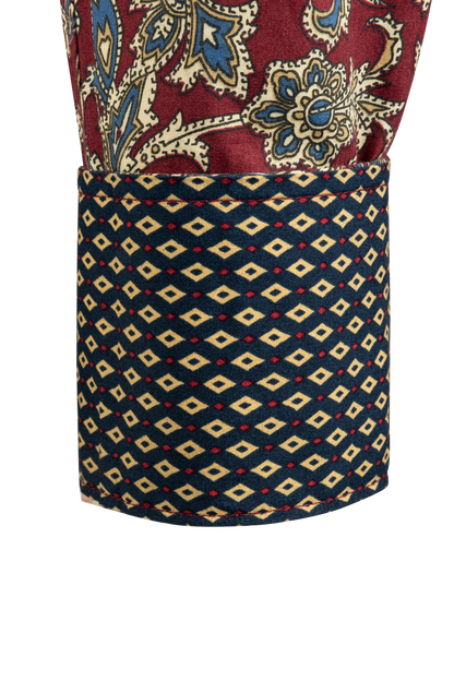 Stetson Men's Paisley Snap Front Shirt - Ruby