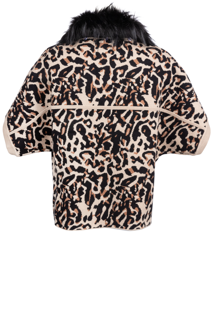 Dolce Cabo Faux Fur Cardigan - Multi Colored