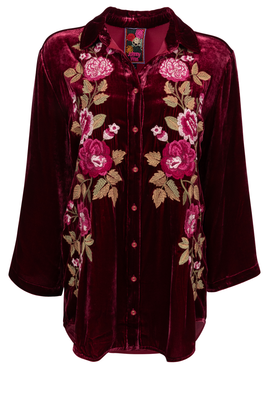 Johnny Was Kimono Sleeve Shirt