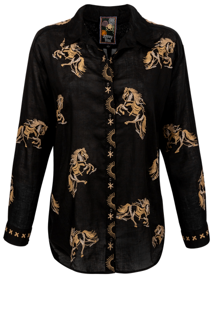 Johnny Was Cheval Oversized Shirt