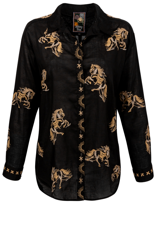 Johnny Was Cheval Oversized Shirt