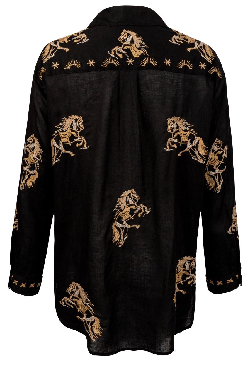 Johnny Was Cheval Oversized Shirt